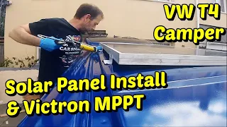 Campervan Solar Panel System Installation & Victron MPPT VW T4