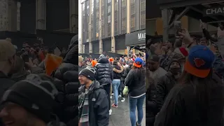 Knicks fans yelling “F..*K TRAE YOUNG” on the streets of NYC after game is over