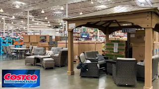 COSTCO PATIO FURNITURE GRILLS KITCHENWARE COFFEE MAKERS SHOP WITH ME SHOPPING STORE WALK THROUGH