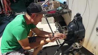 Mercruiser ALPHA lower shift cable replacement: Part 4: Installing the the new cable and bellows