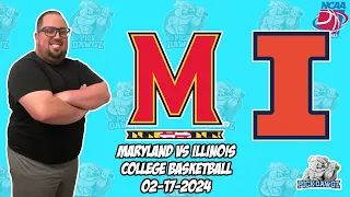 Maryland vs Illinois 2/17/24 Free College Basketball Picks and Predictions  | NCAA Tips