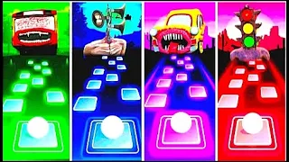 Bus Eater vs Siren Head vs Car Eater vs Traffic Lights Head vs Tiles Hop EDM Rush, Music Games 2023