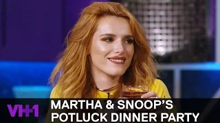 Bella Thorne Brings Snoop Dogg A Big Ass Sausage | Martha & Snoop's Potluck Dinner Party