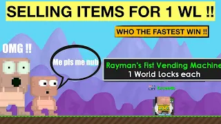 Growtopia | Selling Pro items for 1 WL !! Funny !!