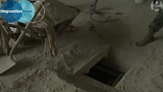 Inside the tunnel used by drug kingpin El Chapo to escape from Mexico's top-security prison