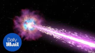 Stunning animation shows a close up of a gamma-ray burst - Daily Mail