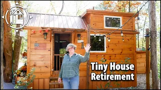 Adorable Tiny Home is her affordable retirement plan! 235 sq ft