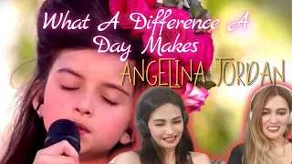 Our reaction to ANGELINA JORDAN's "What a difference a day makes" | she's an angel! 🥰