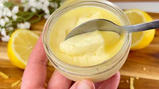 Lemon cream: No eggs, no starch, no flour! 3 ingredients: Incredible! Lemon Posset ♥