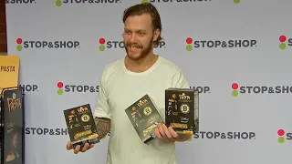 Bruins star David Pastrnak launches limited-edition pasta for pediatric cancer research, care