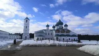 Повечерие Великое. Свято-Троицкий Александра Свирского монастырь.