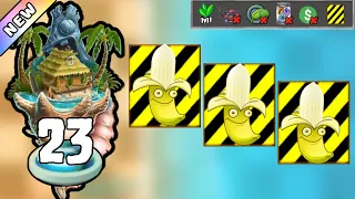 Plants vs  Zombies 2 - Big Wave Beach Day 23 [Plants Lvl 1 & No Premium]