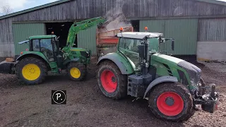 Curage Fumier 2022/ 400 Vaches/ Fendt 826, John Deere 8230.....