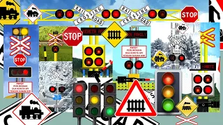 Fumikiri | Animated Railway Crossing Compilation | Animated Train Crossings