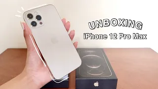 iPhone 12 Pro Max (gold) Unboxing ASMR + Accessories, Setup