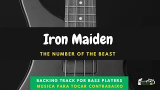 The Number Of The Beast - Iron Maiden - Bass Guitar Backing Track Tab - Tablatura Para Contrabaixo