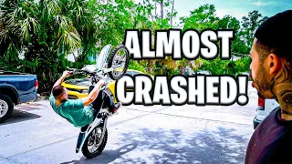 BestFriend Almost Crashes Electric Dirt Bike| Braap Vlogs