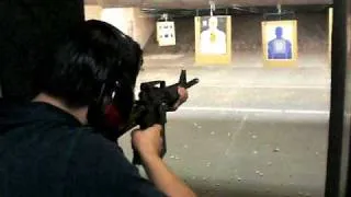 Chen with the AR-15 Assault Rifle