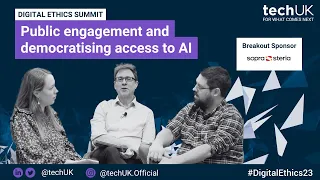 Public engagement and democratising access to AI (by Sopra Steria)  | #DigitalEthics2023