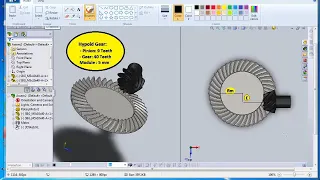 Hypoid Gear : Pinion design in Solidworks