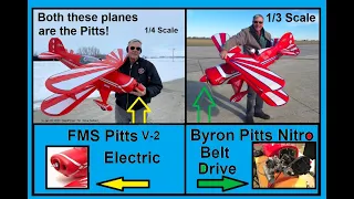 Both of these FOAM  R/C planes are the Pitts!  Electric FMS Pitts V2 & the Byron Pitts with NITRO.