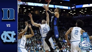 Duke vs. North Carolina 2017 ACC Tournament Highlights