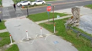 St. Pete bicyclist gets hit by car in bike crossing lane