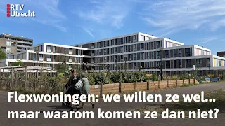 In een loods in Lopik liggen flexwoningen te verstoffen... | RTV Utrecht