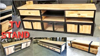 TOP BEST TV Stand Design | Wood & Metal TV STAND - Metal Furniture