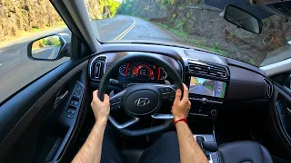 NEW Hyundai Creta (1.0 Turbo) Platinum 2023 / POV Test drive 4K (No narration)