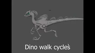 dino walk cycles