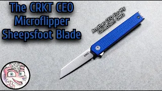 A Look at the CRKT CEO Microflipper Sheepsfoot Blade - Folding Knife Overview