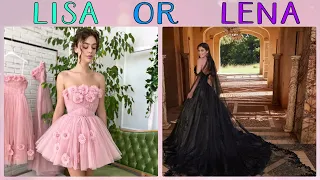 🍀LISA OR LENA(would you rather)? Cute mix 🌺 houses, flowers, food and more✨