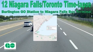 GO Transit - 12 Niagara Falls/Toronto Time-lapse (Burlington GO Station to Niagara Falls Terminal)