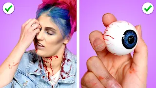 ZOMBIE AT SCHOOL! Funny Situations, DIY Zombie School Supplies & Ways To Sneak Candy by Crafty Panda