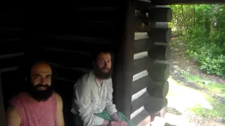 overnight backpacking trip on the Appalachian Trail.  quarry gap shelter, met flatlander