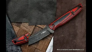 Нож туристический N.C.Custom SCAR черно-красный