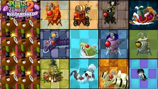 Plants Vs. Zombies 2 Reflourished - Coconut Cannon Power Up (Gameplay) Vs. All Zomboss 2.0