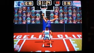 Hornets at Clippers NBA Give n Go snes- game night with Retro