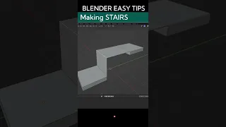 how to make Stairs steps Blender Hard surface #blender #shorts #hardsurface #shorttrick #viral