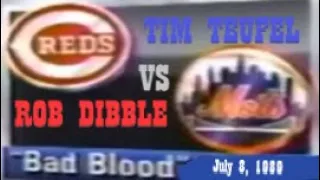 Rob Dibble (Reds) vs Tim Teufel (Mets) Fight - July 8, 1989