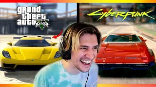 xQc Reacts to 'GTA 5 is better than Cyberpunk 2077'