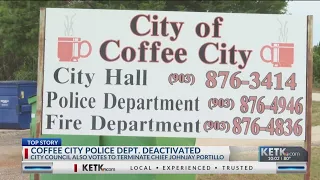 Coffee City Police Department deactivated, police chief terminated