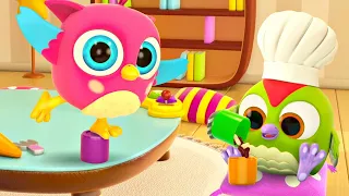 Learn colors for kids with baby cartoons. Learning toys for babies.