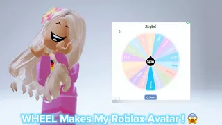 WHEEL Makes My Roblox Avatar ! 🤩✨