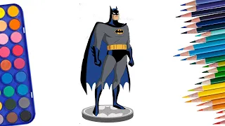 how to draw batman step by step || BATMAN CARTOON DRAWING