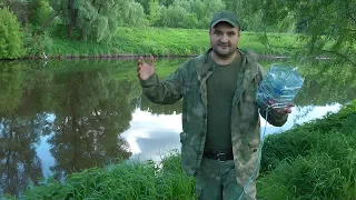 Как поймать рыбу без удочки. Ловушка для рыбы из бутылки.