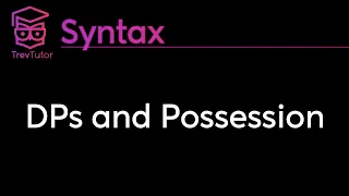 [Syntax] DP Hypothesis and Possessive Structure