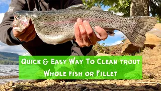 How To Clean Trout - Quick & Easy - DO THIS ASAP For The BEST Tasting Trout!