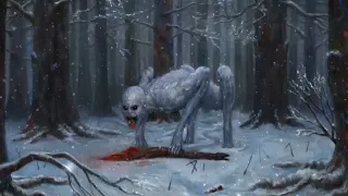 Snowy Wendigo Forest | Dark Ambient Music | Cold Howling Wind
